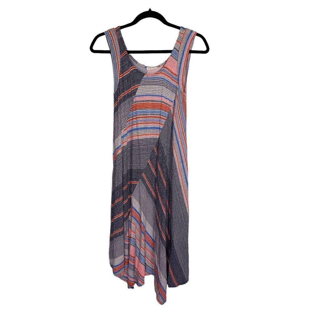 Anthropologie Weston Amaya A-Line Striped Knit Jersey Shift Dress Women's Extra